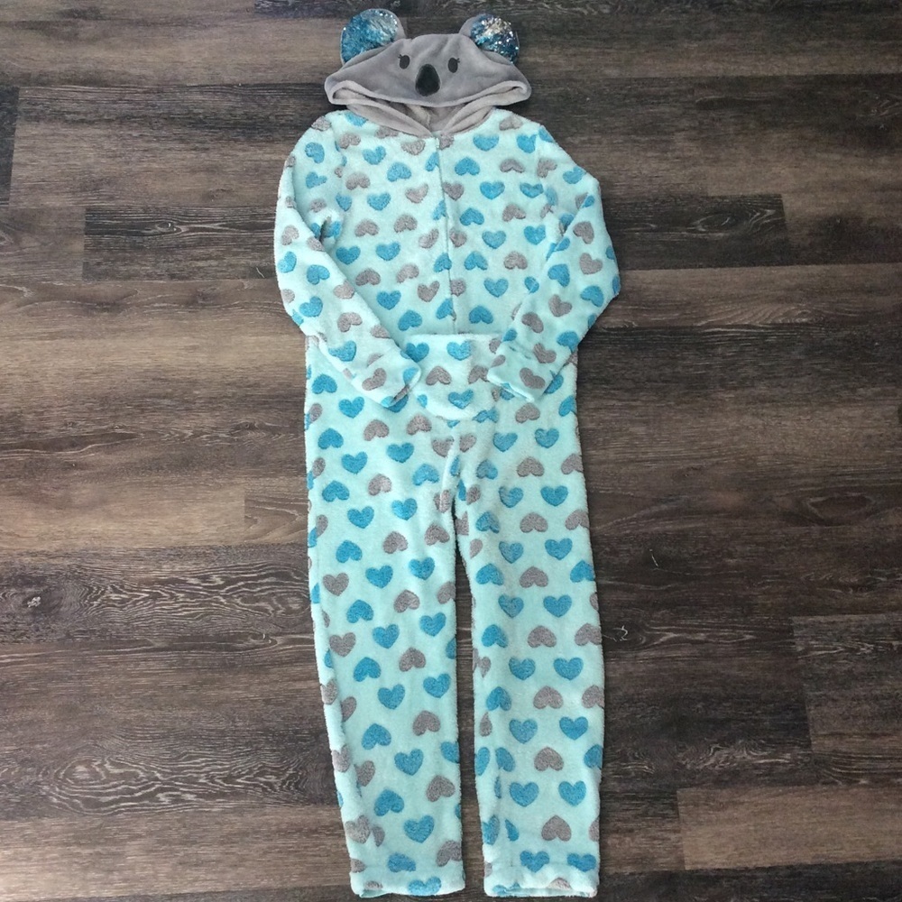 Justice Youth One Piece Size koala Pyjamas Onesie